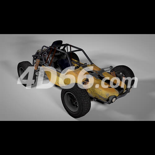 绝地求生蹦蹦车C4D模型