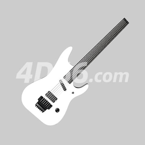 电吉它C4D模型