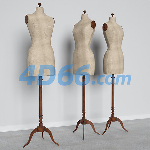 老房子旧家具旧物件C4D模型