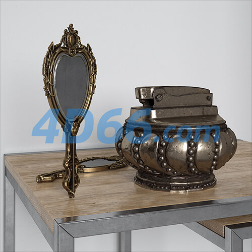 老房子旧家具旧物件C4D模型