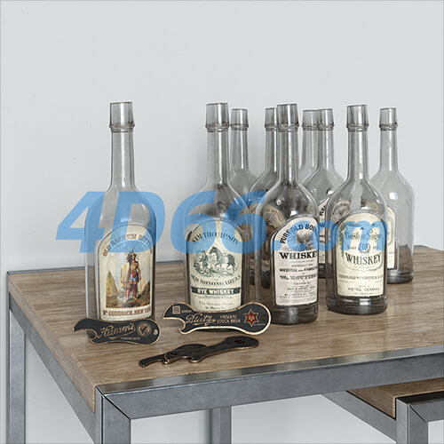 老房子旧家具旧物件C4D模型