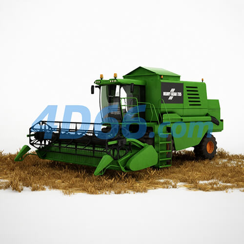 铲车挖掘机施工设备C4D模型