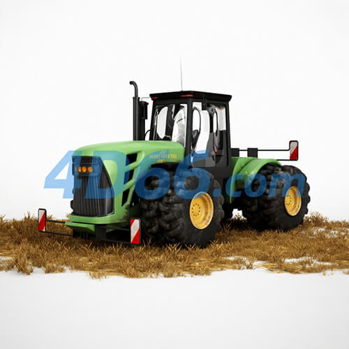 铲车挖掘机施工设备C4D模型