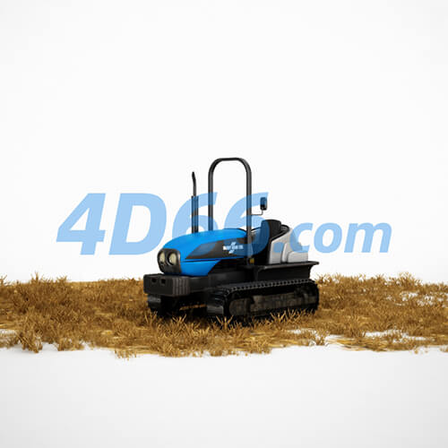 铲车挖掘机施工设备C4D模型