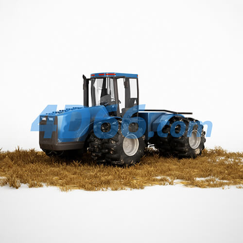 铲车挖掘机施工设备C4D模型