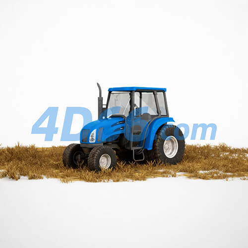 铲车挖掘机施工设备C4D模型