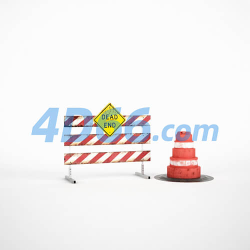 铲车挖掘机施工设备C4D模型