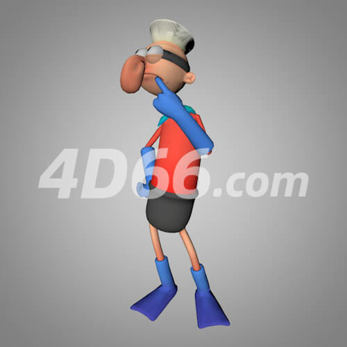 海绵宝宝游戏卡通角色C4D模型