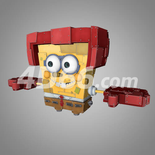 海绵宝宝游戏卡通角色C4D模型