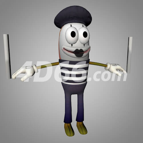 海绵宝宝游戏卡通角色C4D模型