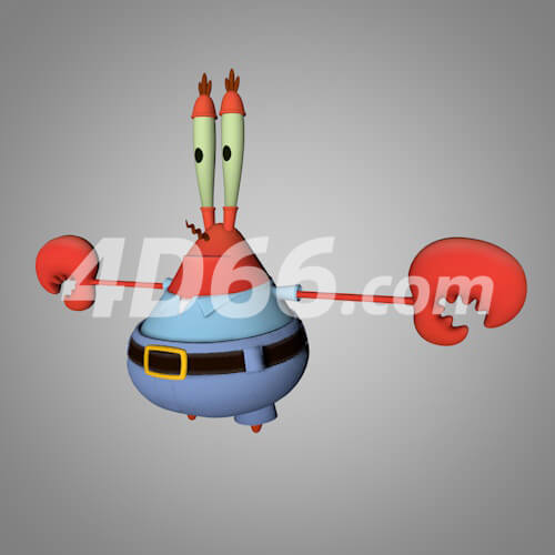 海绵宝宝游戏卡通角色C4D模型