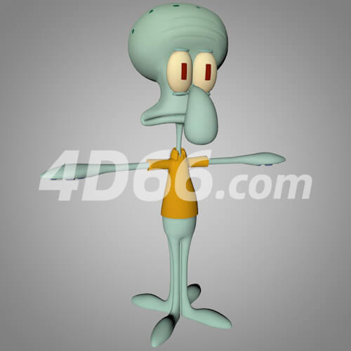 海绵宝宝游戏卡通角色C4D模型