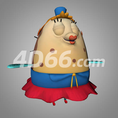 海绵宝宝游戏卡通角色C4D模型