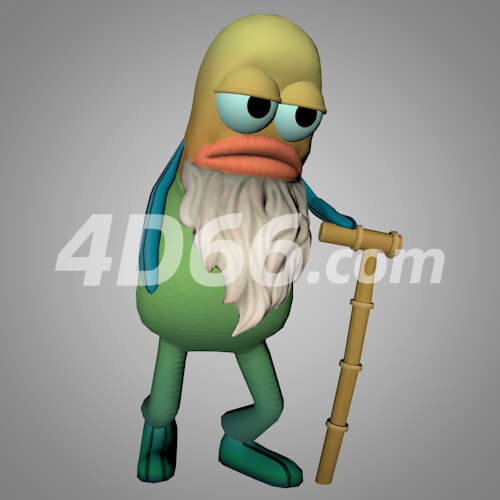 海绵宝宝游戏卡通角色C4D模型