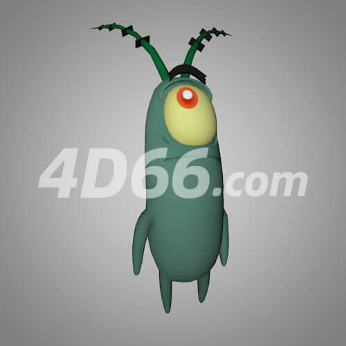 海绵宝宝游戏卡通角色C4D模型