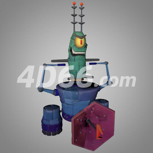 海绵宝宝游戏卡通角色C4D模型