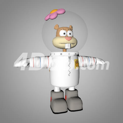 海绵宝宝游戏卡通角色C4D模型