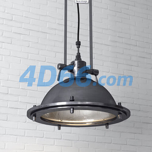 工业风吊灯灯具c4d模型