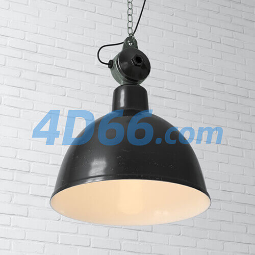工业风吊灯灯具c4d模型
