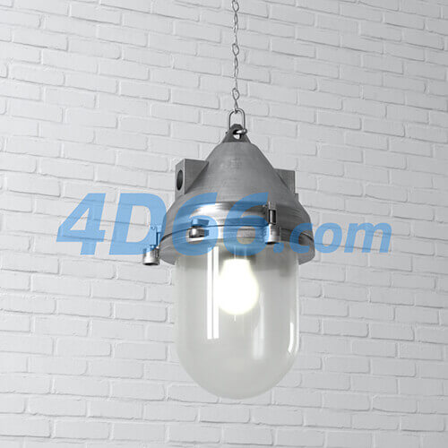 工业风吊灯灯具c4d模型
