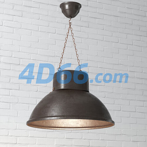 工业风吊灯灯具c4d模型