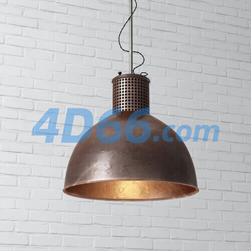 工业风吊灯灯具c4d模型
