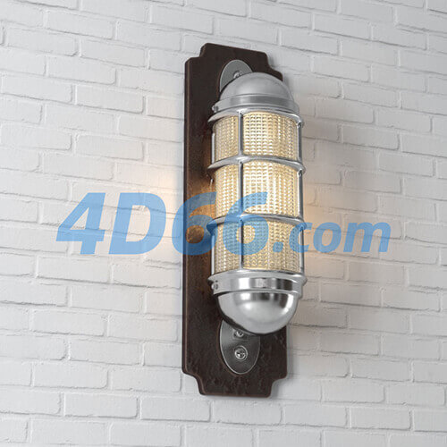 工业风吊灯灯具c4d模型