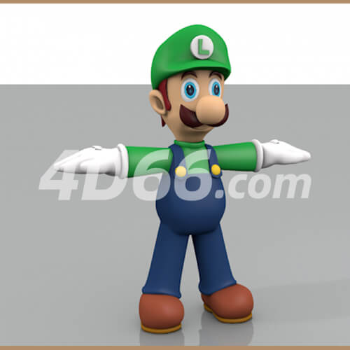 超级马里奥c4d模型