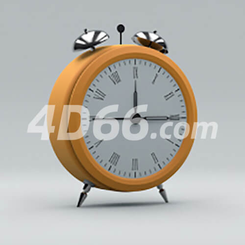 闹钟c4d模型
