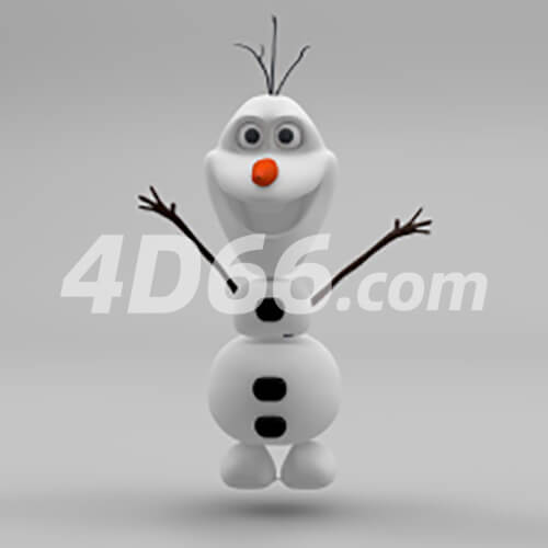 卡通公仔c4d模型