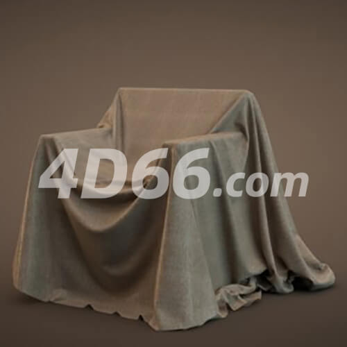 凳子幕布c4d模型