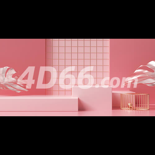 C4D简约大气场景模型