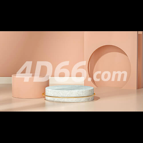 C4D简约大气场景模型