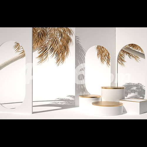 C4D简约大气场景模型