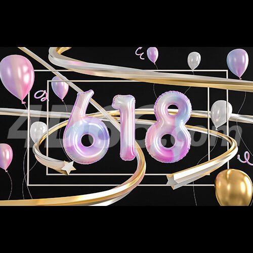 电商618活动海报模型