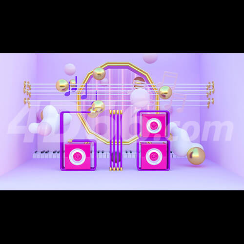  创意618场景海报模型 