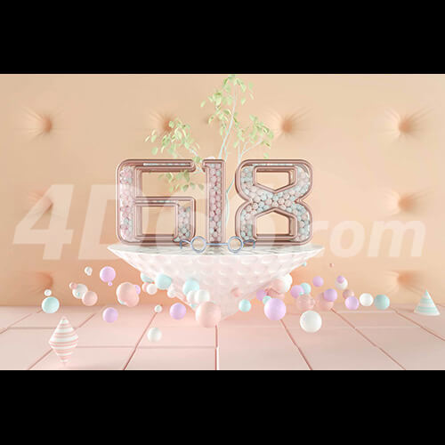  618立体电商场景模型 