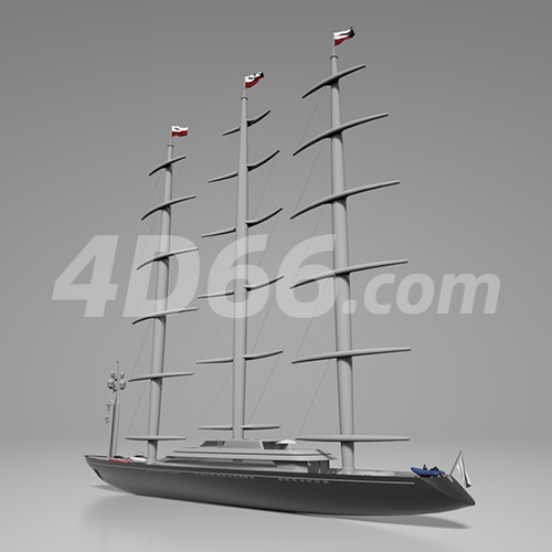 c4d模型免费下载 - 船2