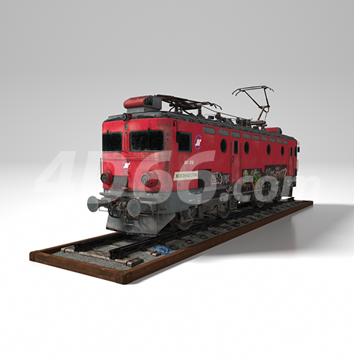 c4d模型免费下载 - 火车