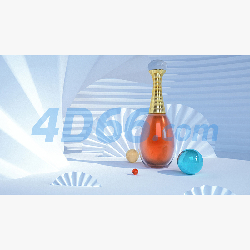 化妆品C4D模型Octane Render
