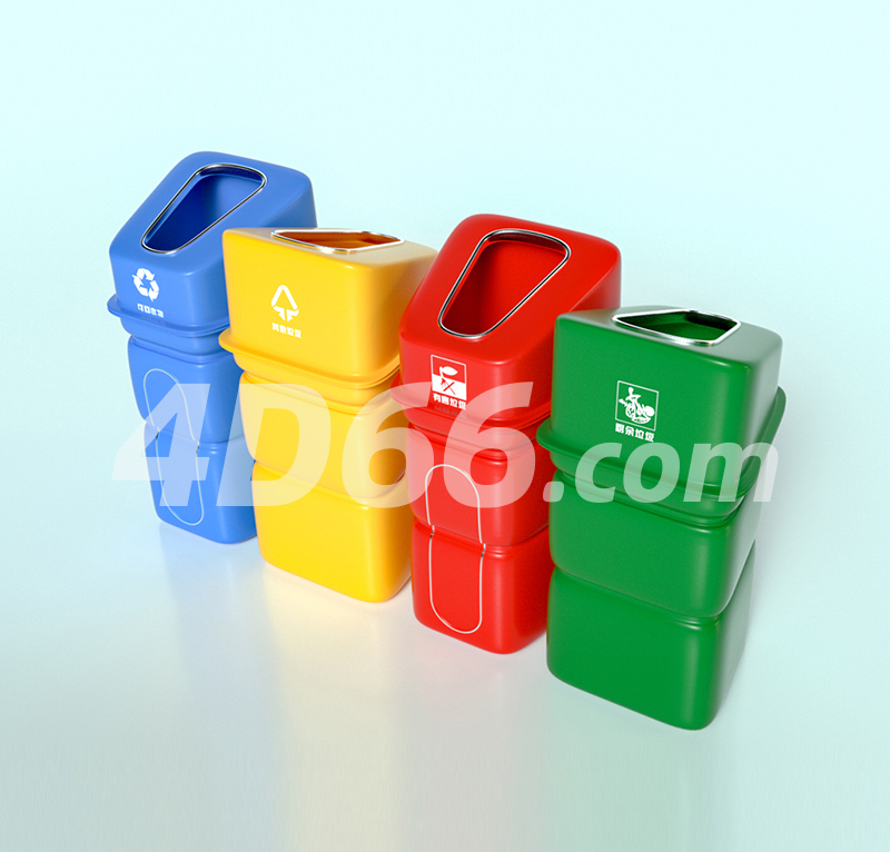 垃圾分类C4D模型