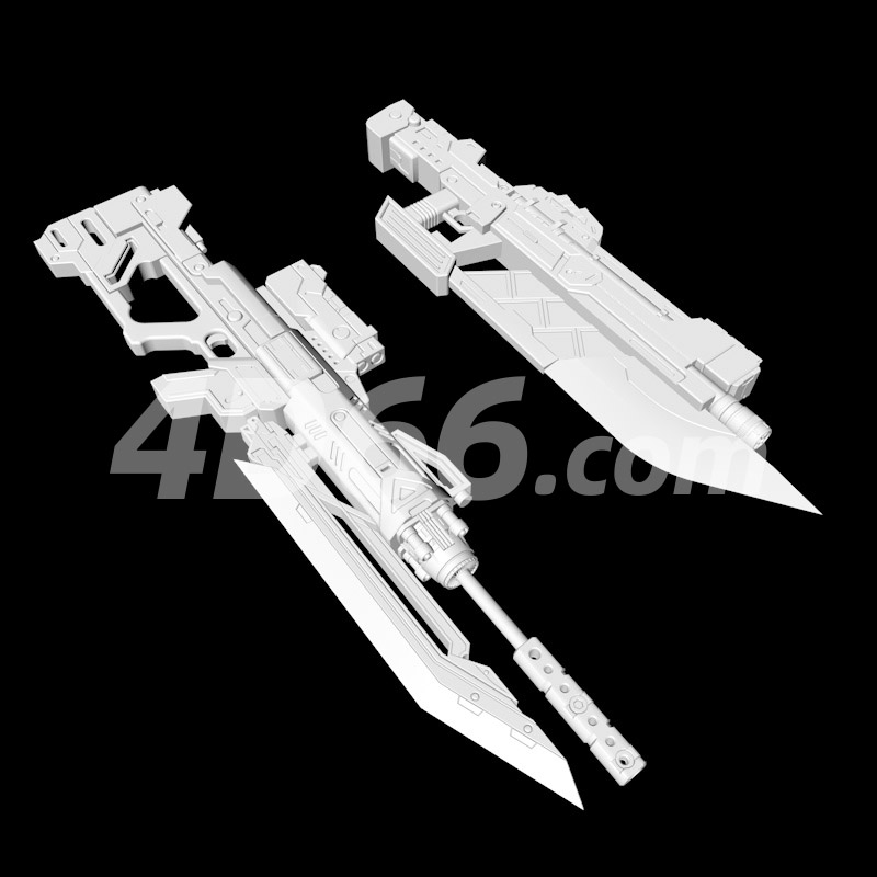 武器手枪步枪冲锋枪C4D模型