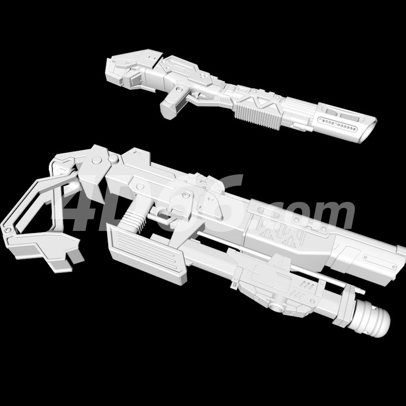 武器手枪步枪冲锋枪C4D模型