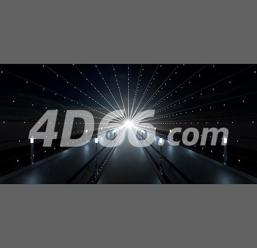 霓虹空间C4D模型OC渲染