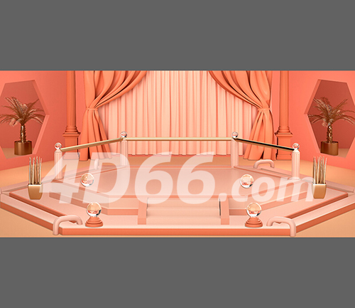 电商场景C4D模型