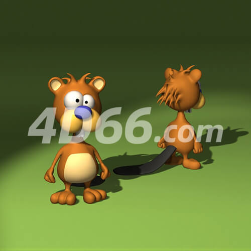 滑稽卡通形象c4d模型