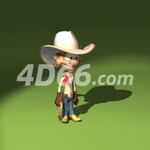 滑稽卡通形象c4d模型