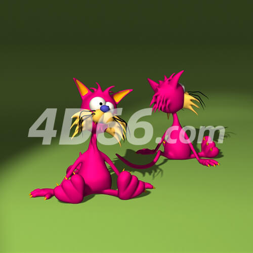 滑稽卡通形象c4d模型