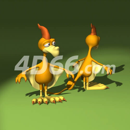 滑稽卡通形象c4d模型