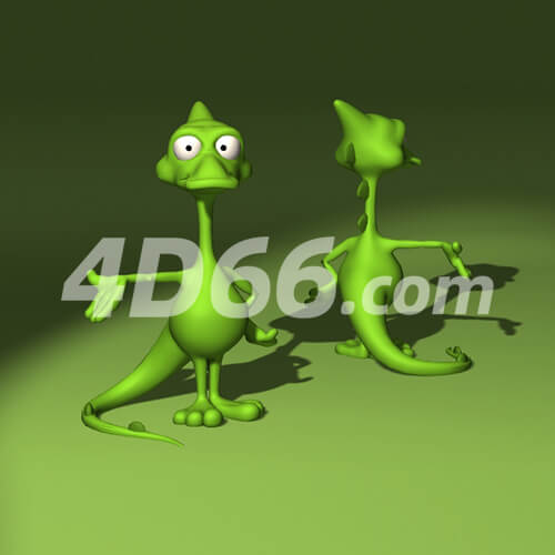 滑稽卡通形象c4d模型